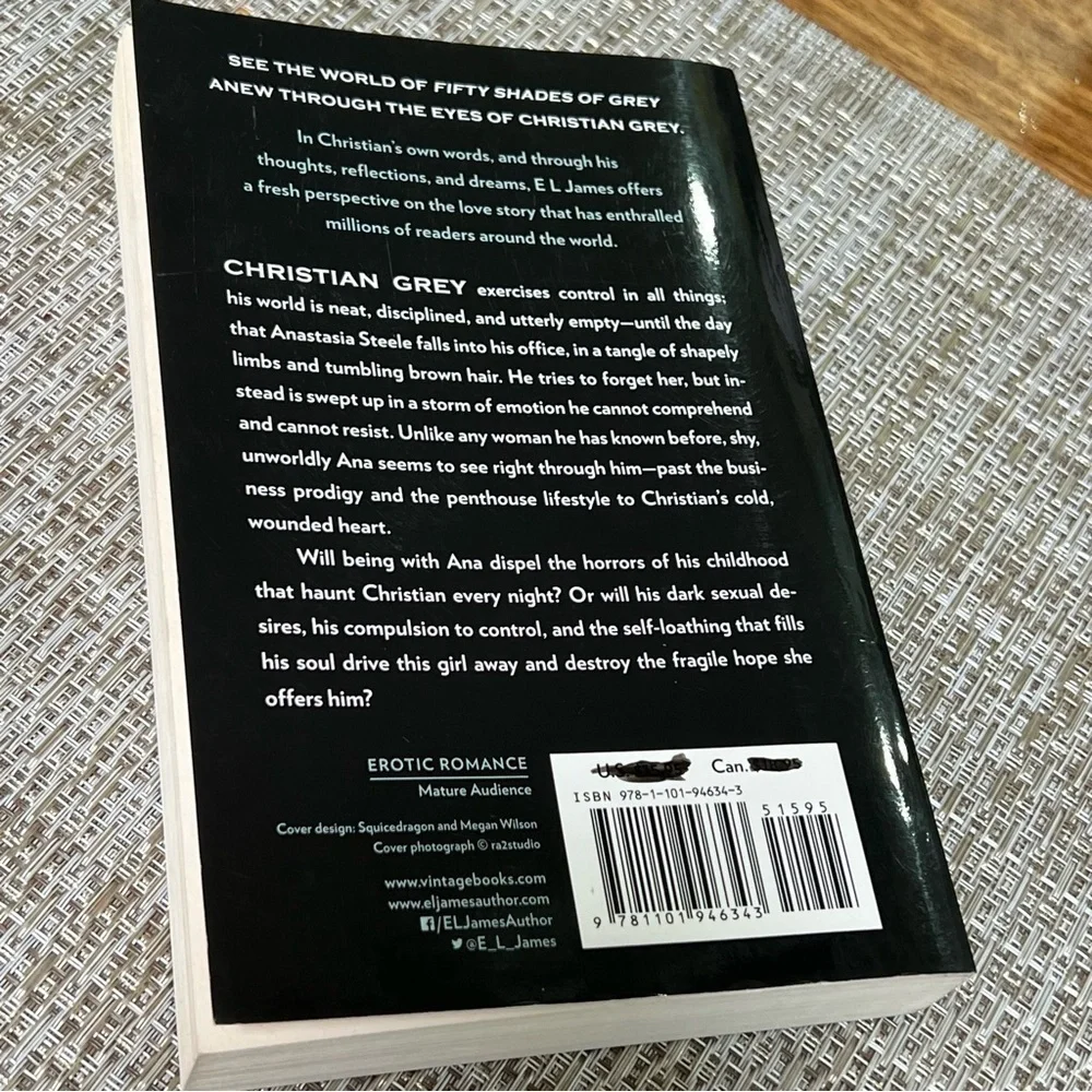 Grey El James Fifty Shades Of Grey As told By Christian The Book